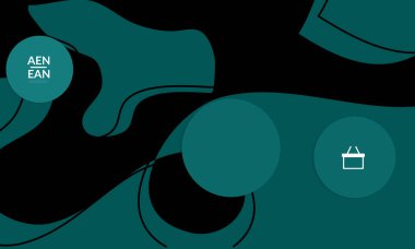 Kaybolan dalgalarla soyut geometrik arkaplan. Sosyal medya afişi için modern şablon. Düz arkaplan üzerinde gerçekçi gölgesi olan çağdaş malzeme tasarımı