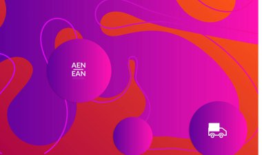 Kaybolan dalgalarla soyut geometrik arkaplan. Sosyal medya afişi için modern şablon. Düz arkaplan üzerinde gerçekçi gölgesi olan çağdaş malzeme tasarımı