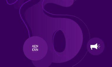 Kaybolan dalgalarla soyut geometrik arkaplan. Sosyal medya afişi için modern şablon. Düz arkaplan üzerinde gerçekçi gölgesi olan çağdaş malzeme tasarımı