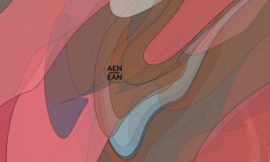 Pastel renkli şeffaf üstüste binen şekillerle kaplanmış şablon akrilik boya veya suluboya efekti vektör karışımı yaratıyor. Mermer desen düz renkler basit organik şekiller. Doğa Dünya Tasarımı.