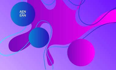 Kaybolan dalgalarla soyut geometrik arkaplan. Sosyal medya afişi için modern şablon. Düz arkaplan üzerinde gerçekçi gölgesi olan çağdaş malzeme tasarımı