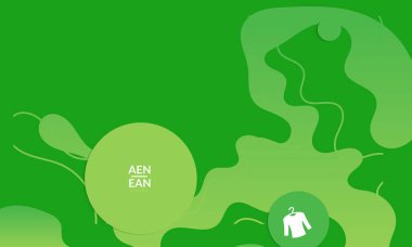 Kaybolan dalgalarla soyut geometrik arkaplan. Sosyal medya afişi için modern şablon. Düz arkaplan üzerinde gerçekçi gölgesi olan çağdaş malzeme tasarımı