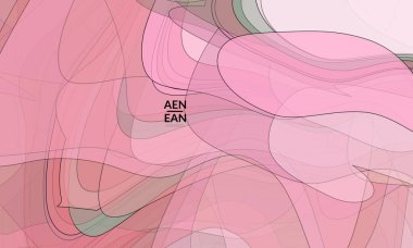 Pastel renkli şeffaf üstüste binen şekillerle kaplanmış şablon akrilik boya veya suluboya efekti vektör karışımı yaratıyor. Mermer desen düz renkler basit organik şekiller. Doğa Dünya Tasarımı.