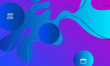 Kaybolan dalgalarla soyut geometrik arkaplan. Sosyal medya afişi için modern şablon. Düz arkaplan üzerinde gerçekçi gölgesi olan çağdaş malzeme tasarımı