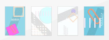 Soyut kağıt kesimi üst görünüm. Kağıt kesikli uçan şablonlar geometrik şekiller düz ve 3D gerçekçi gölge ile yatıyordu. Pastel renkler. Vektör kapağı el işi kağıt biçimi.