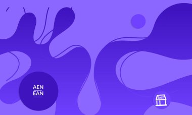 Kaybolan dalgalarla soyut geometrik arkaplan. Sosyal medya afişi için modern şablon. Düz arkaplan üzerinde gerçekçi gölgesi olan çağdaş malzeme tasarımı