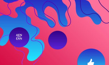 Kaybolan dalgalarla soyut geometrik arkaplan. Sosyal medya afişi için modern şablon. Düz arkaplan üzerinde gerçekçi gölgesi olan çağdaş malzeme tasarımı