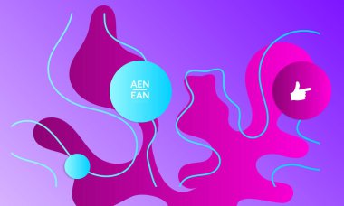 Kaybolan dalgalarla soyut geometrik arkaplan. Sosyal medya afişi için modern şablon. Düz arkaplan üzerinde gerçekçi gölgesi olan çağdaş malzeme tasarımı