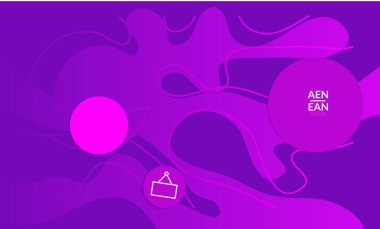 Kaybolan dalgalarla soyut geometrik arkaplan. Sosyal medya afişi için modern şablon. Düz arkaplan üzerinde gerçekçi gölgesi olan çağdaş malzeme tasarımı