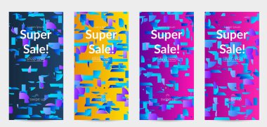 Soyut küçük parlak parçacıklar gradyan üzerinde hareket ediyorlar. Bozuk gradyan çizgileri olan dinamik modern tasarım. Ekstrem spor geçmişi için gelecek tasarımı. Derin su altı deneyimlerinden esinlenilmiştir..