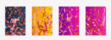 Soyut küçük parlak parçacıklar gradyan üzerinde hareket ediyorlar. Bozuk gradyan çizgileri olan dinamik modern tasarım. Ekstrem spor geçmişi için gelecek tasarımı. Derin su altı deneyimlerinden esinlenilmiştir..