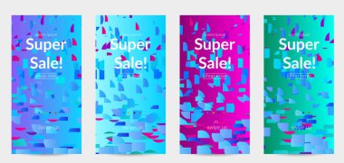 Soyut küçük parlak parçacıklar gradyan üzerinde hareket ediyorlar. Bozuk gradyan çizgileri olan dinamik modern tasarım. Ekstrem spor geçmişi için gelecek tasarımı. Derin su altı deneyimlerinden esinlenilmiştir..