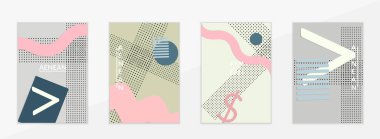 Soyut eğitim geçmişi var. Kağıt kesikli geometrik şekilli öğretmen masasının üst görüntüsü, kağıt kağıtlar. İlkokul sanat ve zanaat dersi. Pastel renkler. Düz konum vektör kağıt biçimi.