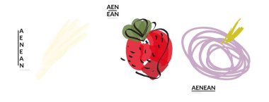 Yaratıcı evrensel karalamalar. İşaretli ve mürekkep desenli eğlenceli tasarım elementleri. Basit bir çizim stili. Kalem ve işaret çocuksu çizimler. Çocuk sanatı. Çocuk resimleri gibi, tasarım elementleri.