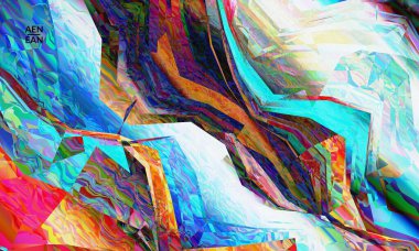 Soyut vektör duvar kağıdı. Çapraz geometrik renkli desen. Mikroskobik görüş kristal yapısında polarize ışık. Dinamik bilgisayar filtrelenmiş çok renkli sanatsal arkaplan şablonu.