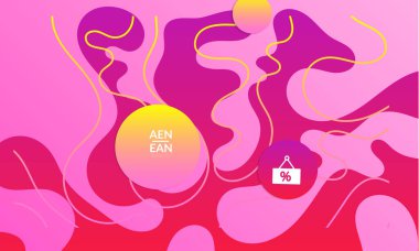 Kaybolan dalgalarla soyut geometrik arkaplan. Sosyal medya afişi için modern şablon. Düz arkaplan üzerinde gerçekçi gölgesi olan çağdaş malzeme tasarımı