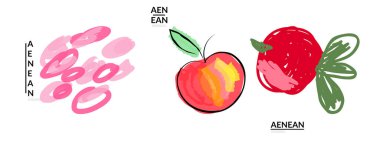 Yaratıcı evrensel karalamalar. İşaretli ve mürekkep desenli eğlenceli tasarım elementleri. Basit bir çizim stili. Kalem ve işaret çocuksu çizimler. Çocuk sanatı. Çocuk resimleri gibi, tasarım elementleri.