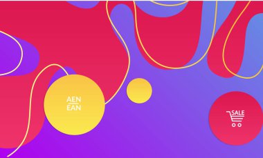 Kaybolan dalgalarla soyut geometrik arkaplan. Sosyal medya afişi için modern şablon. Düz arkaplan üzerinde gerçekçi gölgesi olan çağdaş malzeme tasarımı