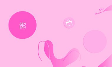 Kaybolan dalgalarla soyut geometrik arkaplan. Sosyal medya afişi için modern şablon. Düz arkaplan üzerinde gerçekçi gölgesi olan çağdaş malzeme tasarımı