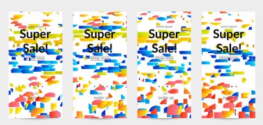 Soyut küçük parlak parçacıklar gradyan üzerinde hareket ediyorlar. Bozuk gradyan çizgileri olan dinamik modern tasarım. Disko müziği arka planı için vektör tasarımı. Müzik görselleştirmesinin renkli sesi.