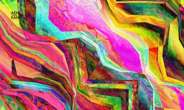 Soyut vektör duvar kağıdı. Çapraz geometrik renkli desen. Mikroskobik görüş kristal yapısında polarize ışık. Dinamik bilgisayar filtrelenmiş çok renkli sanatsal arkaplan şablonu.