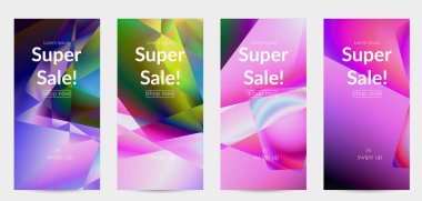 Soyut düzensiz çokgen arkaplan. Kristal veya elmas yapısında yansıyan ışığın çok renkli gradyanı. Kırılgan, keskin buz ya da cam dokusu. Düşük poli kübizmin çevre ışığı