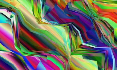 Soyut vektör duvar kağıdı. Çapraz geometrik renkli desen. Mikroskobik görüş kristal yapısında polarize ışık. Dinamik bilgisayar filtrelenmiş çok renkli sanatsal arkaplan şablonu.