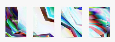 Soyut vektör uçuş şablonu. Çapraz geometrik renkli desen. Mikroskobik görüş kristal yapısında polarize ışık. Dinamik bilgisayar filtrelenmiş çok renkli sanatsal arkaplan.