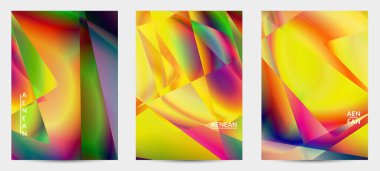 Soyut düzensiz çokgen arkaplan. Kristal veya elmas yapısında yansıyan ışığın çok renkli gradyanı. Kırılgan, keskin buz ya da cam dokusu. Düşük poli kübizmin çevre ışığı