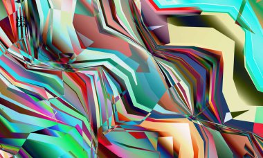 Soyut vektör duvar kağıdı. Çapraz geometrik renkli desen. Mikroskobik görüş kristal yapısında polarize ışık. Dinamik bilgisayar filtrelenmiş çok renkli sanatsal arkaplan şablonu.