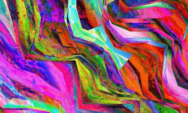 Soyut vektör duvar kağıdı. Çapraz geometrik renkli desen. Mikroskobik görüş kristal yapısında polarize ışık. Dinamik bilgisayar filtrelenmiş çok renkli sanatsal arkaplan şablonu.