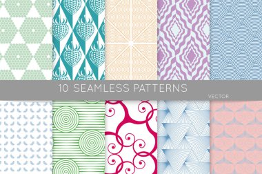 Basit geometrik dokular. Kusursuz geometrik minimalist desenlerin toplanması. Arka planlar ve duvar kağıtları. Tekstil süsü. Düzgünce gruplandırılmış ve katmanlanmış sürükleme ve kumaş paletine bırak.