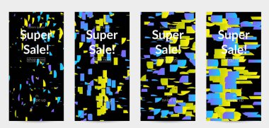 Gradyan üzerinde hareket eden küçük parlak parçacıklar. Doğa ilham verici tasarım. Deniz altı yaşam geçmişinin soyutlanması. Derin okyanus sularında yüzen soyut yaratıkların vektör çizimi.