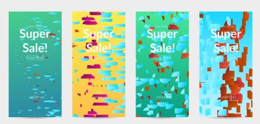 Gradyan üzerinde hareket eden küçük parlak parçacıklar. Doğa ilham verici tasarım. Deniz altı yaşam geçmişinin soyutlanması. Derin okyanus sularında yüzen soyut yaratıkların vektör çizimi.