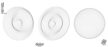 Soyut vektör tel çerçeve geometrik şekil seti. Düşük polyester ağ logosu tasarımı. Fütürist nesne tasarım elemanı. Bilim teknolojisi için 3 boyutlu dijital matematik modeli. Çizgi sanatı arkaplanı.