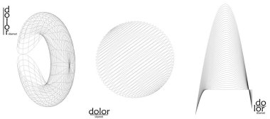 Soyut tel çerçeve vektör nesnesi ayarlandı. Üç boyutlu dijital yüzey. Geometrik yapı o bilgisayar modelleme geometrik şekil. Düşük polyester logosu beyaza izole edilmiş. Fütürist sanat tasarımı ögesi