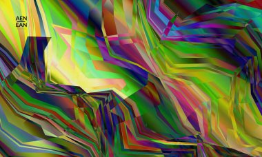 Soyut vektör duvar kağıdı. Çapraz geometrik renkli desen. Mikroskobik görüş kristal yapısında polarize ışık. Dinamik bilgisayar filtrelenmiş çok renkli sanatsal arkaplan şablonu.