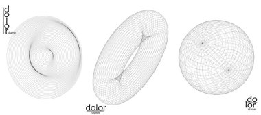 Soyut tel çerçeve vektör nesnesi ayarlandı. Üç boyutlu dijital yüzey. Geometrik yapı o bilgisayar modelleme geometrik şekil. Düşük polyester logosu beyaza izole edilmiş. Fütürist sanat tasarımı ögesi