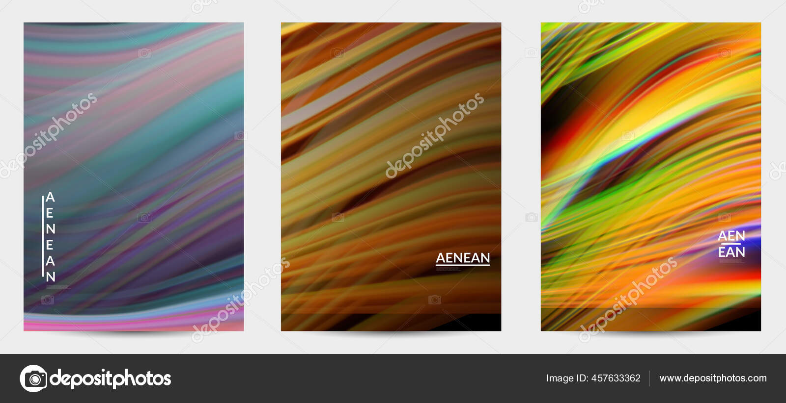 Portada Libro Naturaleza Abstracta Con Líneas Movimiento Onduladas Colores  Naturales vector, gráfico vectorial © Zebra-Finch imagen #457633362