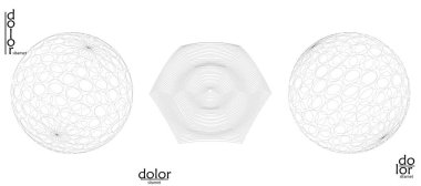 Soyut tel çerçeve vektör nesnesi ayarlandı. Üç boyutlu dijital yüzey. Geometrik yapı o bilgisayar modelleme geometrik şekil. Düşük polyester logosu beyaza izole edilmiş. Fütürist sanat tasarımı ögesi