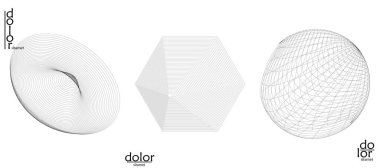 Soyut tel çerçeve vektör nesnesi ayarlandı. Üç boyutlu dijital yüzey. Geometrik yapı o bilgisayar modelleme geometrik şekil. Düşük polyester logosu beyaza izole edilmiş. Fütürist sanat tasarımı ögesi