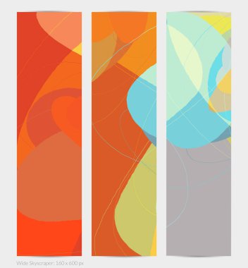 Asgari moda tarzında bir grup vektör soyut yaratıcı arka plan. Sosyal medya için modern şablonlar. Eğlenceli karalama şekli. Soyut geometrik şekilleri ve renkleri olan sanat manzarası.