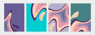 Soyut üç boyutlu kağıt, sanatı keser. Dalgalı kağıt işçiliğiyle renkli bir arka plan. Sanatsal vektör gerçekçi gölgeli şekilleri kesiyor. Parlak oyma dokusu. Topografi yardım taklidi.