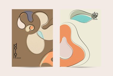 Eko ambalaj vektör tasarımı. Düz renkli meyve logosu ve grunge deseni. Doodle sebze çiziyor. Sağlıklı yiyecek. Vegan cıvata eskiz posteri. Yaz organik taze kavram.