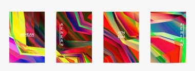 Soyut vektör uçuş şablonu. Çapraz geometrik renkli desen. Mikroskobik görüş kristal yapısında polarize ışık. Dinamik bilgisayar filtrelenmiş çok renkli sanatsal arkaplan.