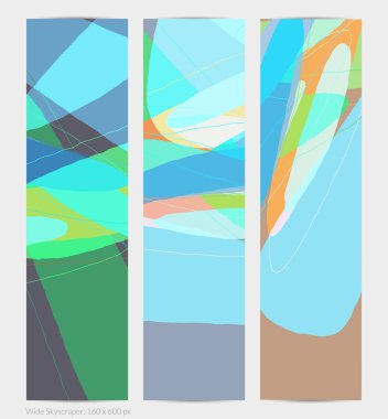 Asgari moda tarzında bir grup vektör soyut yaratıcı arka plan. Sosyal medya için modern şablonlar. Eğlenceli karalama şekli. Soyut geometrik şekilleri ve renkleri olan sanat manzarası.