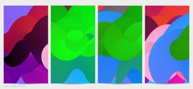 Üç boyutlu sıvı dalgalı şekil. Parlak bulutlu fütüristik arka plan. Soyut müzik dalgalarında canlı gradyan akışı. Dinamik sıvı doku. Moda post tasarımı için yaratıcı vektör şablonu.