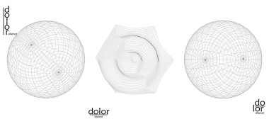 Soyut tel çerçeve vektör nesnesi ayarlandı. Üç boyutlu dijital yüzey. Geometrik yapı o bilgisayar modelleme geometrik şekil. Düşük polyester logosu beyaza izole edilmiş. Fütürist sanat tasarımı ögesi