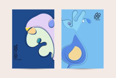 Eko ambalaj vektör tasarımı. Düz renkli meyve logosu ve grunge deseni. Doodle sebze çiziyor. Sağlıklı yiyecek. Vegan cıvata eskiz posteri. Yaz organik taze kavram.