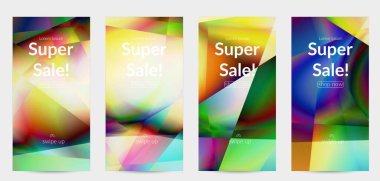 Soyut düzensiz çokgen arkaplan. Kristal veya elmas yapısında yansıyan ışığın çok renkli gradyanı. Kırılgan, keskin buz ya da cam dokusu. Düşük poli kübizmin çevre ışığı